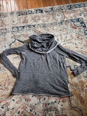 Women's Gray Cowl Neck Tunic Top - Soft Lightweight Style